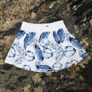 Kyodan white and blue active skort for tennis golf hiking